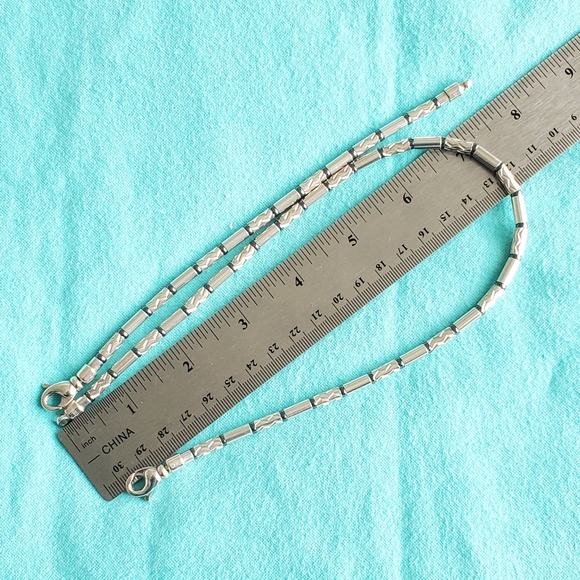 Retired silver and hematite NECKLACE ONLY - Picture 9 of 9